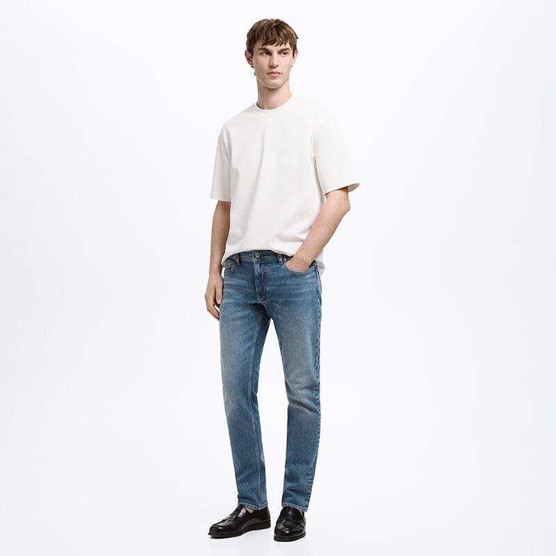 Lot De 2 Jeans Mango Homme - Taille 42, Coupe Regular Straight - Comme Neufs Sans étiquettes
